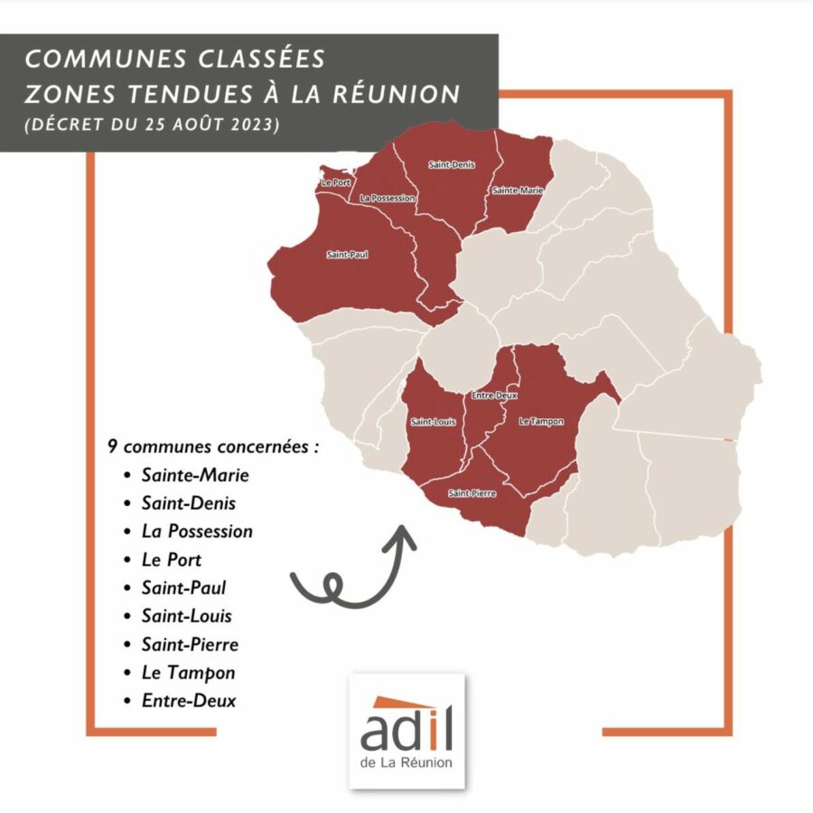 villes zones tendues La Reunion immobilier